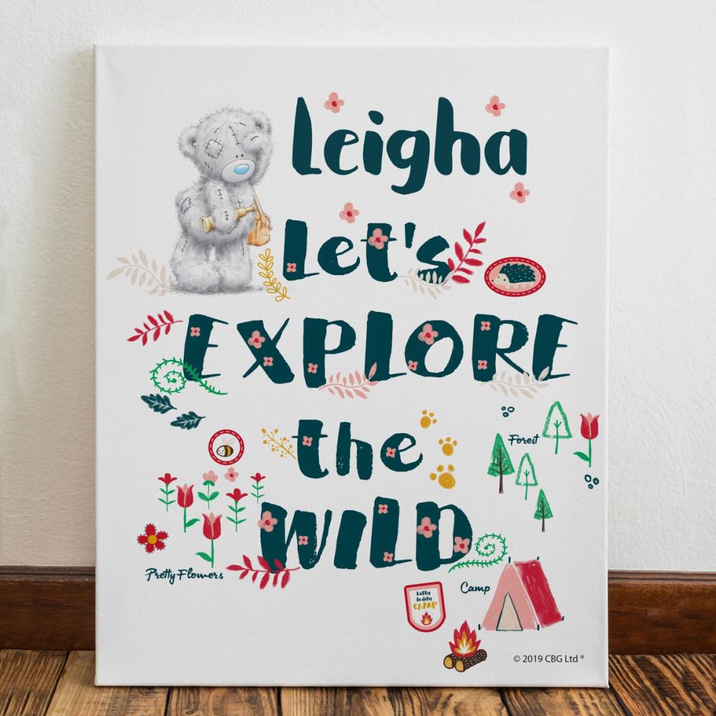 Personalised Me to You Let’s Explore the Wild Canvas Extra Image 1
